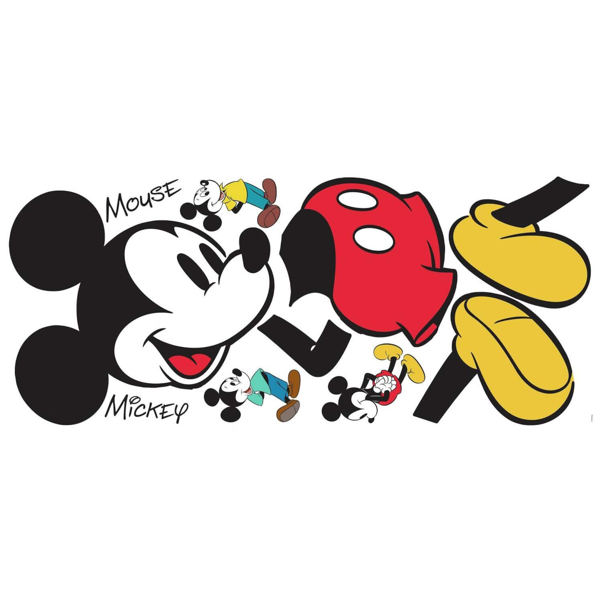 RoomMates Disney Mickey Mouse Peel & Stick Giant Wall Decals